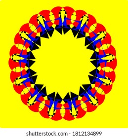 illustration vector graphic of flower mandala concept design