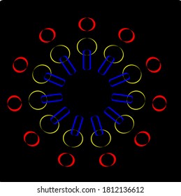 illustration vector graphic of flower mandala concept design
