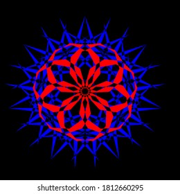 illustration vector graphic of flower mandala concept design