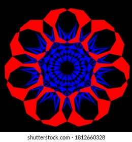 illustration vector graphic of flower mandala concept design