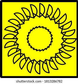 illustration vector graphic of flower mandala concept design