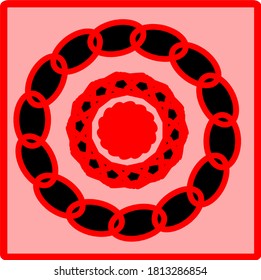 illustration vector graphic of flower mandala concept design