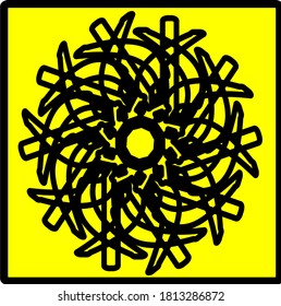 illustration vector graphic of flower mandala concept design