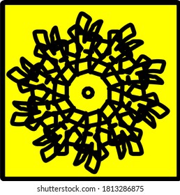 Vektorgrafik von Blumenmandalakonzepten