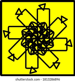 illustration vector graphic of flower mandala concept design