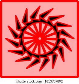 illustration vector graphic of flower mandala pattern geometric