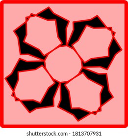 illustration vector graphic of flower mandala pattern geometric