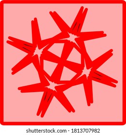 ilustración vectorial gráfico del patrón de flor mandala geométrico