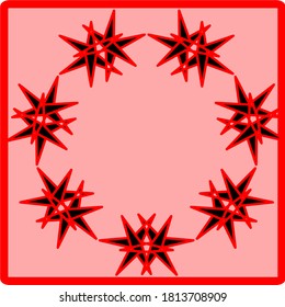 Vektorgrafik der Blumenmandala geometrischer Muster