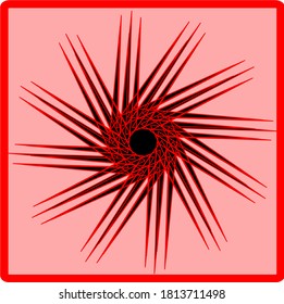 ilustración vectorial gráfico del patrón de flor mandala geométrico
