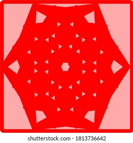 illustration vector graphic of flower mandala pattern geometric