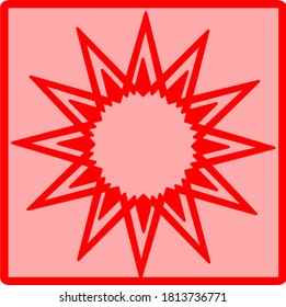 Vektorgrafik der Blumenmandala geometrischer Muster
