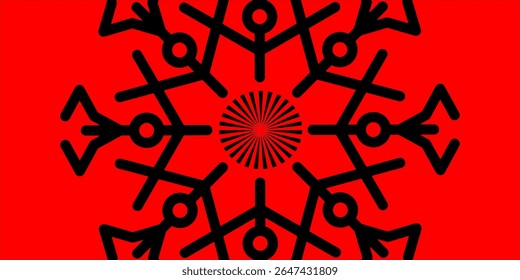 illustration vector graphic of flower mandala concept design