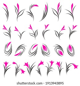 illustration vector graphic for flower pack logo