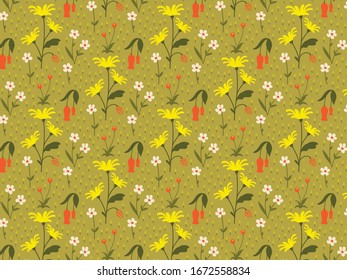 illustration vector graphic of flower pattern 3