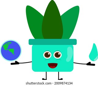 Illustration, Vektorgrafik der Blumenpflege für die Umgebung perfekt für Buch, Banner, Tapete HD, Druck, Hintergrund