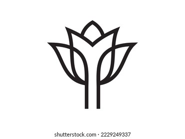 illustration vector graphic of flowers growing in bloom. fit for nutrition products, etc.
