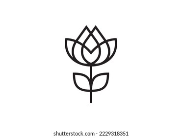illustration vector graphic of flowers growing in bloom. fit for nutrition products, etc.