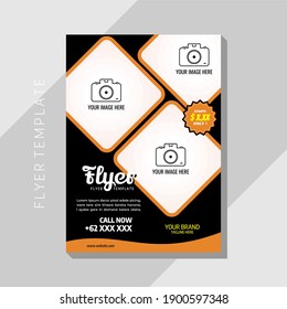 Illustration vector graphic of flyer template, perfect for flyer restaurant, flyer menu, restaurant menu, restaurant template, business, business template, cafe, menu, etc