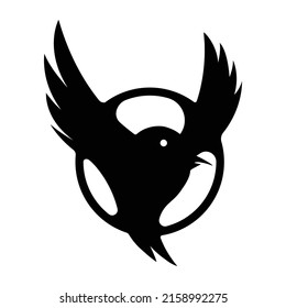 ilustración vectorial gráfico del logotipo de pájaro volador diseño abstracto plantilla vectorial perfecta para emblema, marca y logotipo
