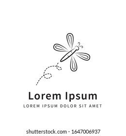 Illustration vector graphic of a flying butterfly. Perfect for Agriculture Business Logo Template