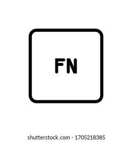 Illustration vector graphic of fn type icon
