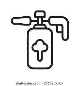 Ilustración Vector gráfico del icono del rociador de espuma