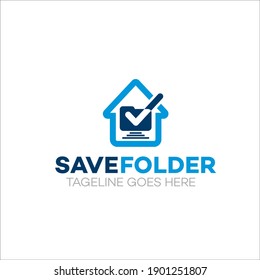 Illustration vector graphic of folder file data logo template design