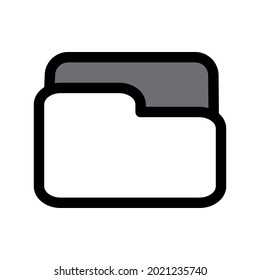 Vektorgrafik der Illustration des Ordnersymbol