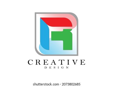 Illustration vector graphic of font R to logo, symbol, brand your company. By using a simple concept, elegant and modern background