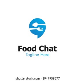Illustration Vector Graphic of Food Chat Logo. Perfect to use for Food Company