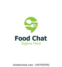 Illustration Vector Graphic of Food Chat Logo. Perfect to use for Food Company