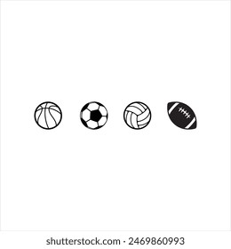 Illustration vector graphic of football icon