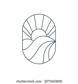 illustration vector graphic of the forest icon, nature logo concept