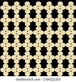 
illustration vector graphic of the four yellow circles close together form a small rectangle and then form a large rectangular composition concept design