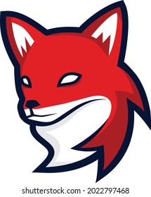 Illustration vector graphic of Fox head logo. colorful logo