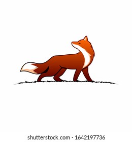 Illustration vector graphic of fox logo 