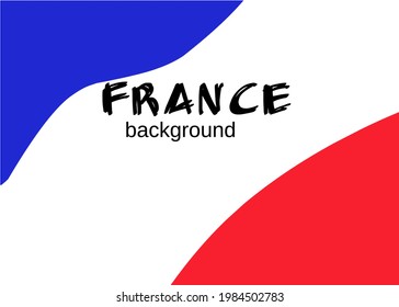 Illustration vector graphic of France background simple design