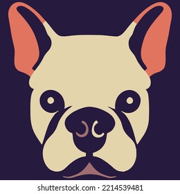 illustration Vector graphic of French bulldog isolated good for logo, icon, mascot, print or customize your design