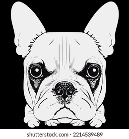 illustration Vector graphic of French bulldog good for logo, icon, mascot, print or customize your design