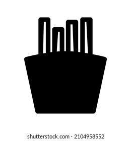 Illustration Vector graphic of french fries icon. Fit for fast food, junk food, snack, potato etc.
