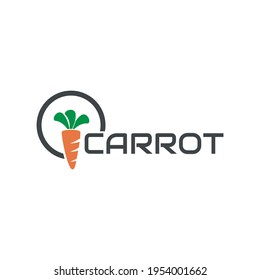 illustration vector graphic of fresh carrot logo with green leaves, perfect for vegetable, food, vegetarian, farm, garden, etc.

