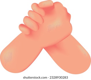 illustration vector graphic of friendship day good hand symbol for emoji, sticker, your design resources.