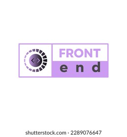 Illustration Vector Graphic of Front End logo design