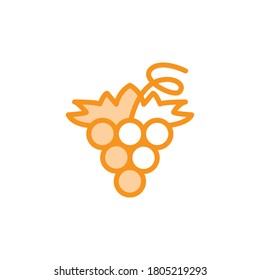Ilustración Gráfico vectorial del icono de la fruta. Apto para vitamina, orgánica, sana, vegana, jugo, etc.