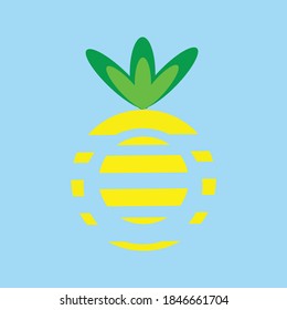 illustration vector graphic for fruit, pineapple fit for symbol