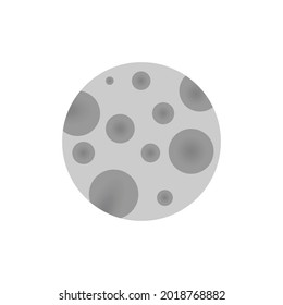 illustration vector graphic of full moon 