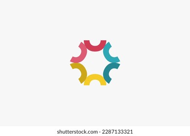 Illustration vector graphic of fun circle colorful. Good for logo