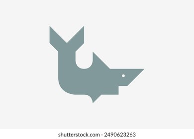 Illustration vector graphic of funny shark. Good for logo