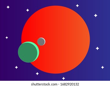 Illustration vector graphic of galaxy